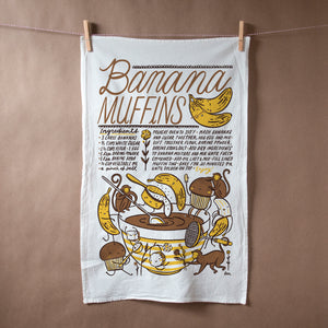 *NEW* Banana Muffins Flour Sack Tea Towel