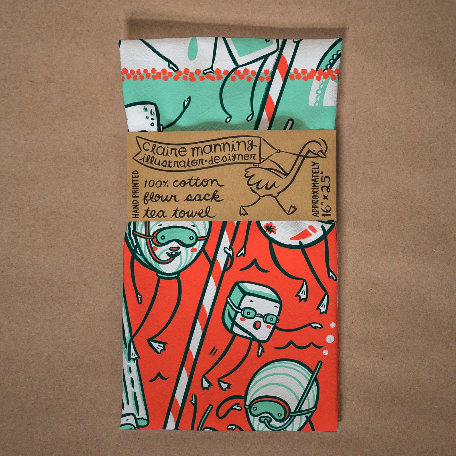 Hail Caesar Flour Sack Tea Towel