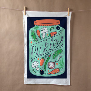 Pickles Flour Sack Tea Towel