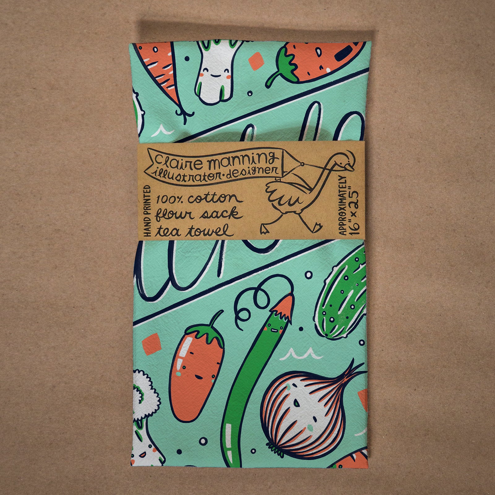 Pickles Flour Sack Tea Towel