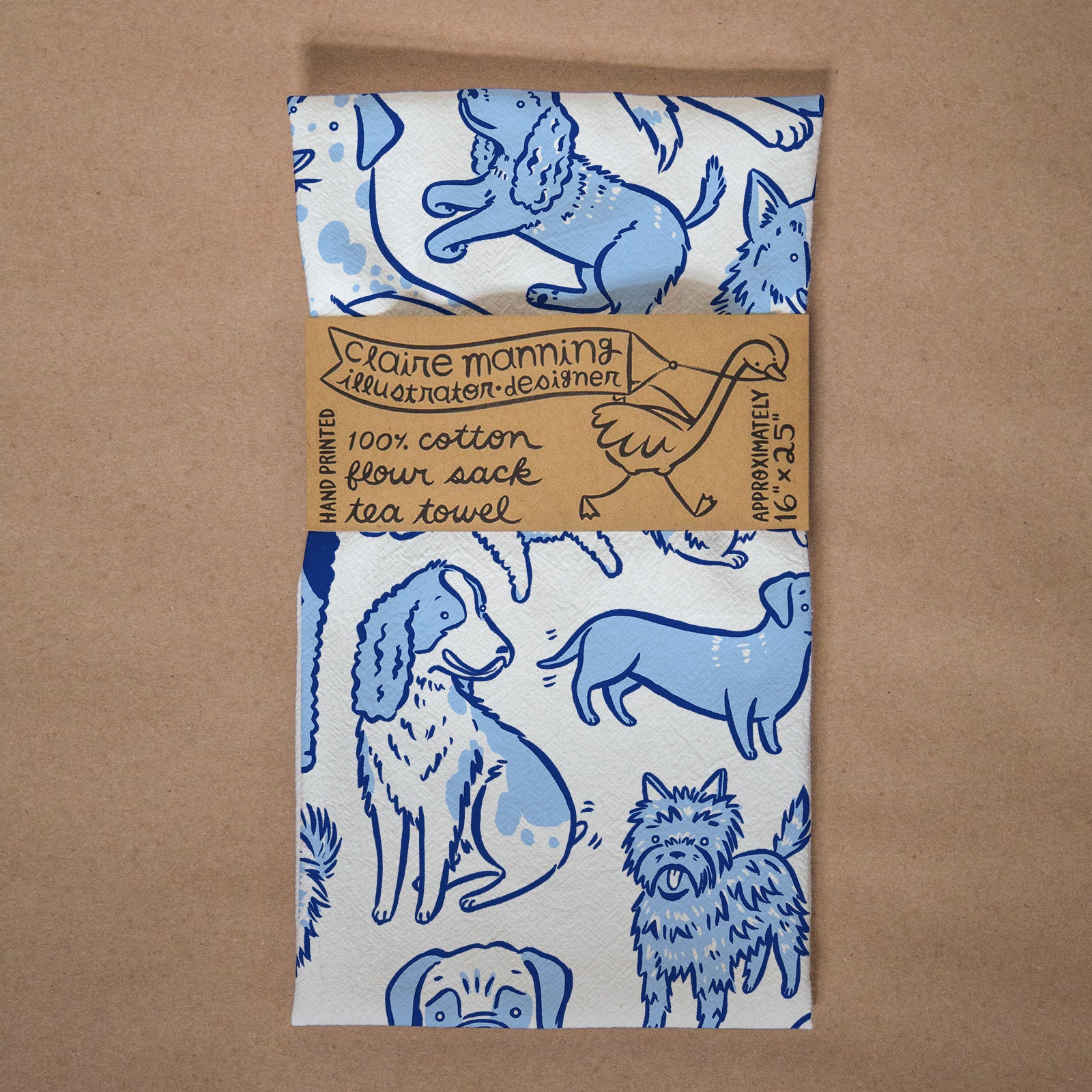 Total Dogs Flour Sack Tea Towel